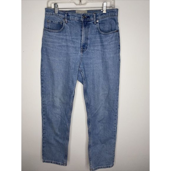 Everlane Jeans Womens 29 Crop Original Cheeky High Rise 30 x 26 Blue LIght Wash - Picture 1 of 6